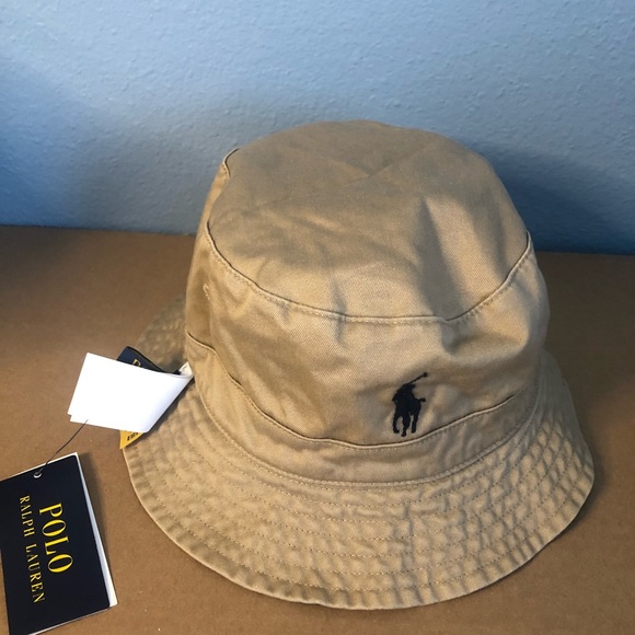 Polo Ralph Lauren Polo Club Linen Reversible Multi Plaid/Tan Bucket Hat S/M NWT - Picture 5 of 15